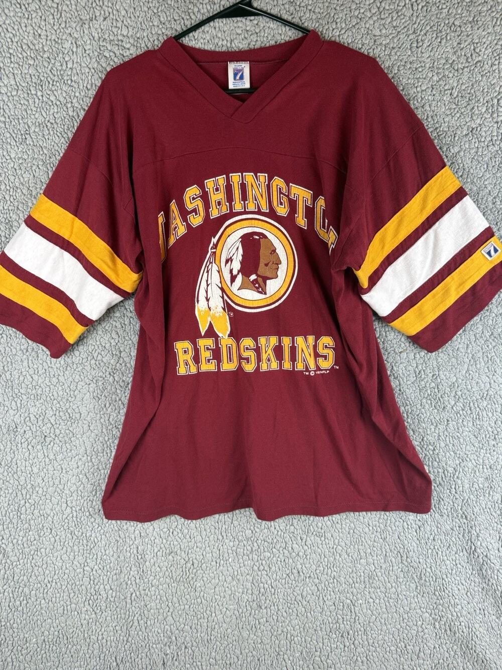 Logo 7 Vintage 1992 Washington Redskins Shirt Size XL NFL